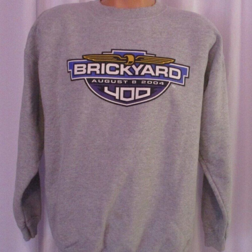 VTG Brickyard Sweatshirt Brickyard 400 2004 Size Large - Picture 1 of 4